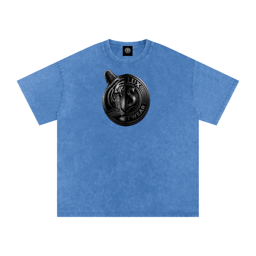 DeLuX Solitary Snow Washed Oversized Cotton T-Shirt