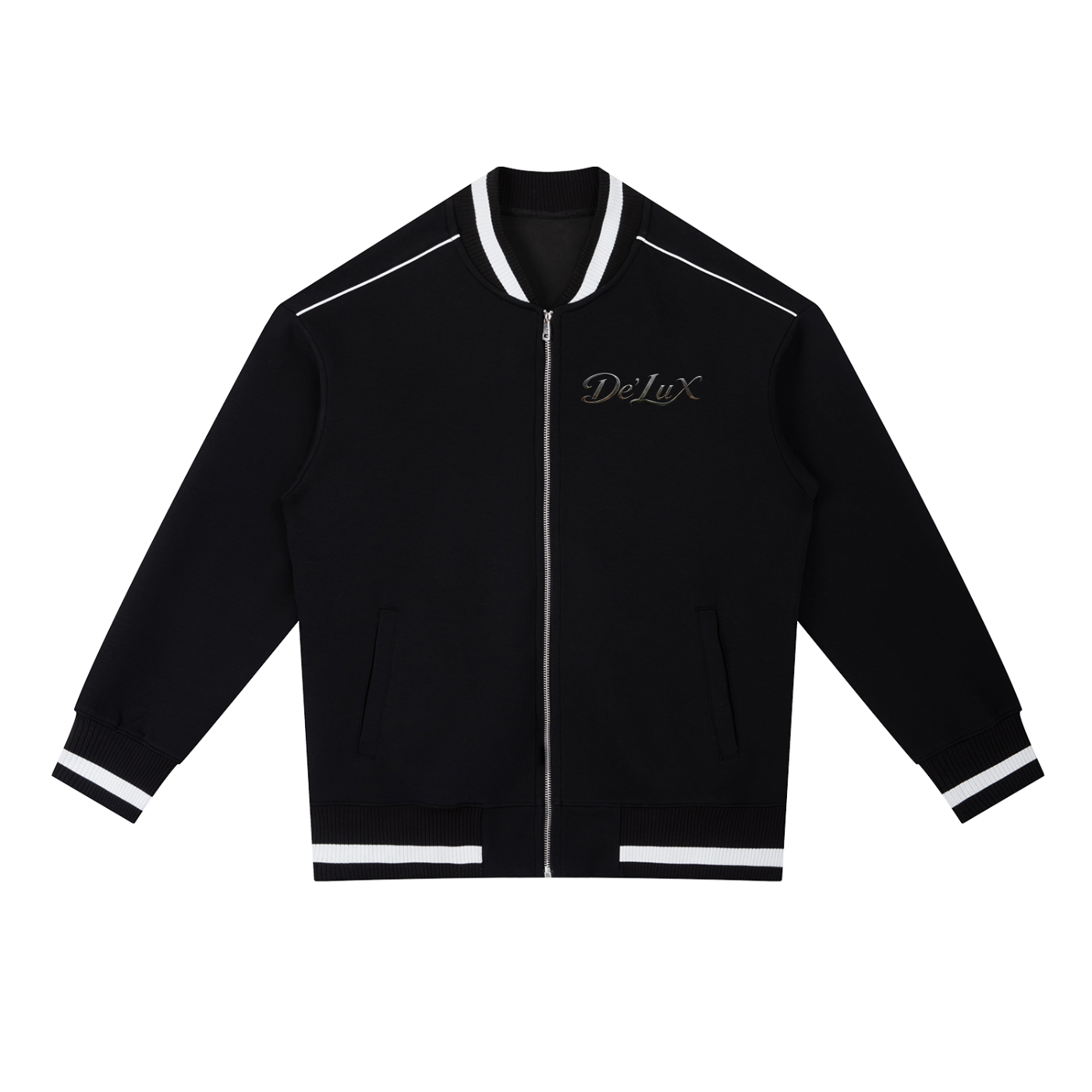 Tiger Contrast Piping Zip Bomber Jacket
