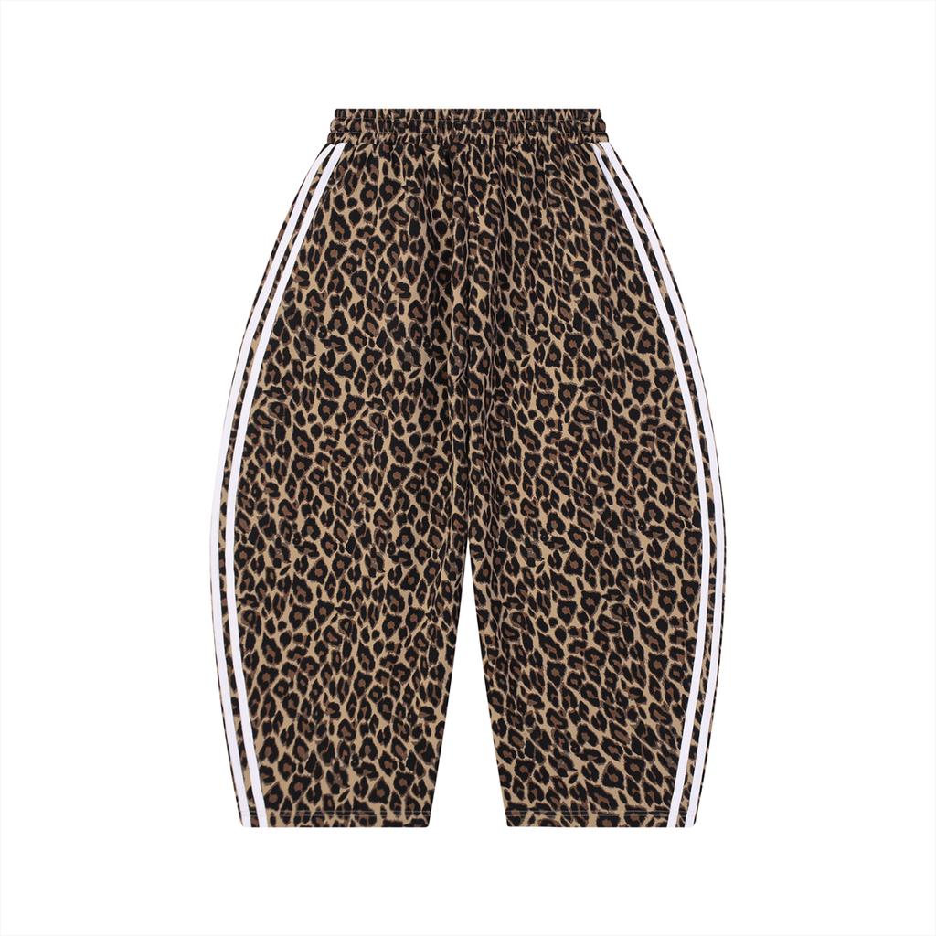 DeLuX Leopard Barrel Leg Sweatpants
