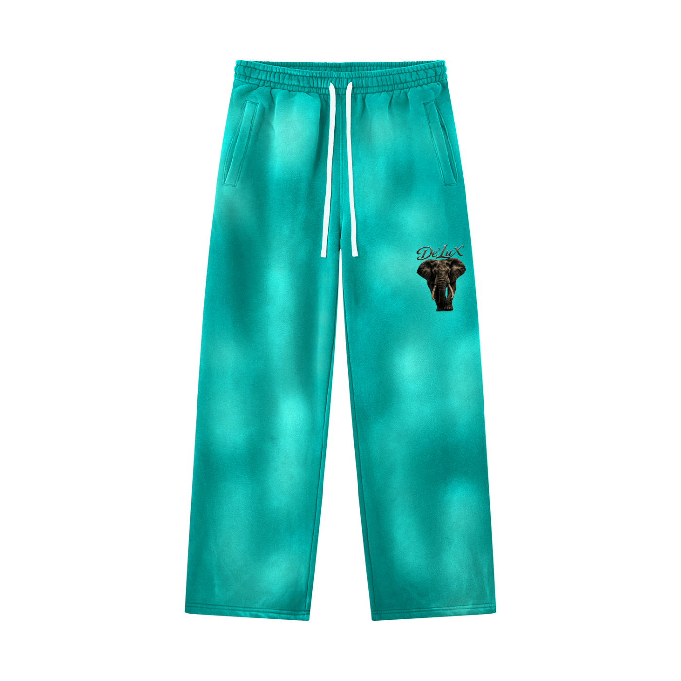 Elephant Sunfade Wide Leg Fleece Sweatpants
