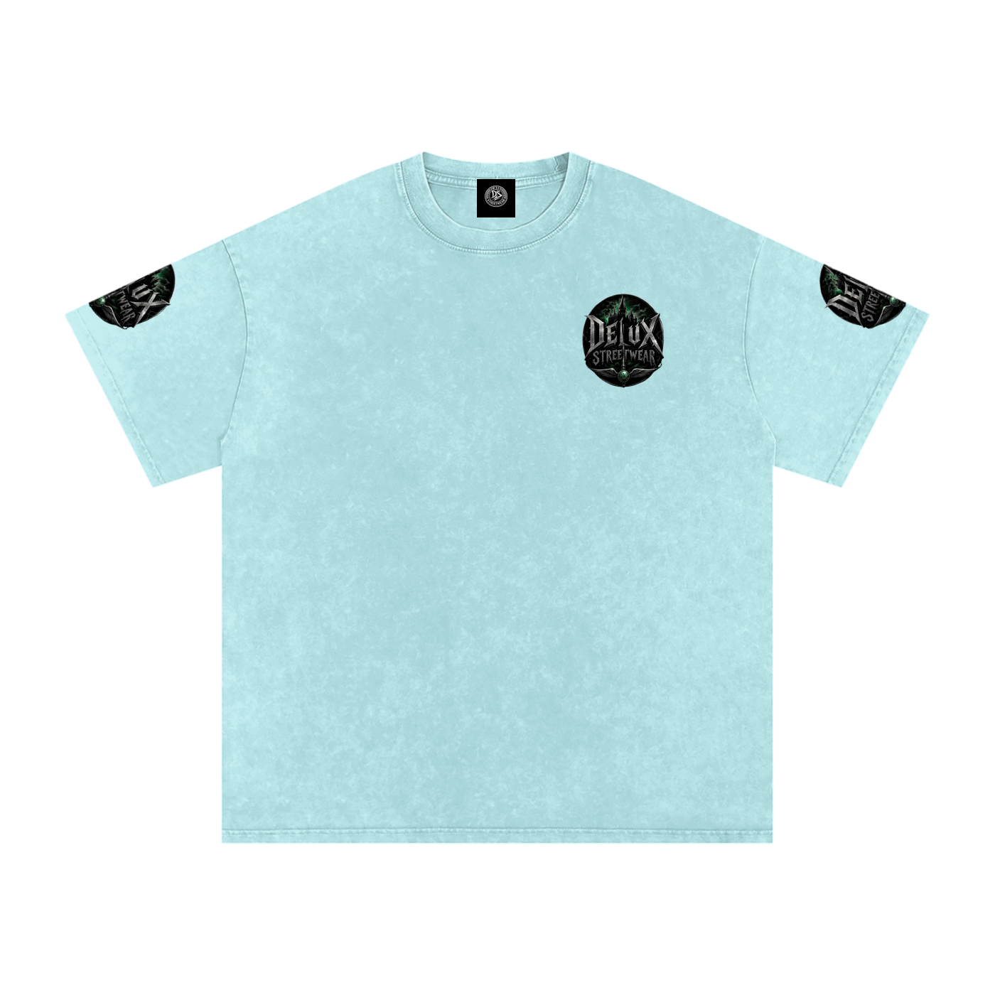 DeLuX Midnight Snow Washed Oversized Cotton T-Shirt