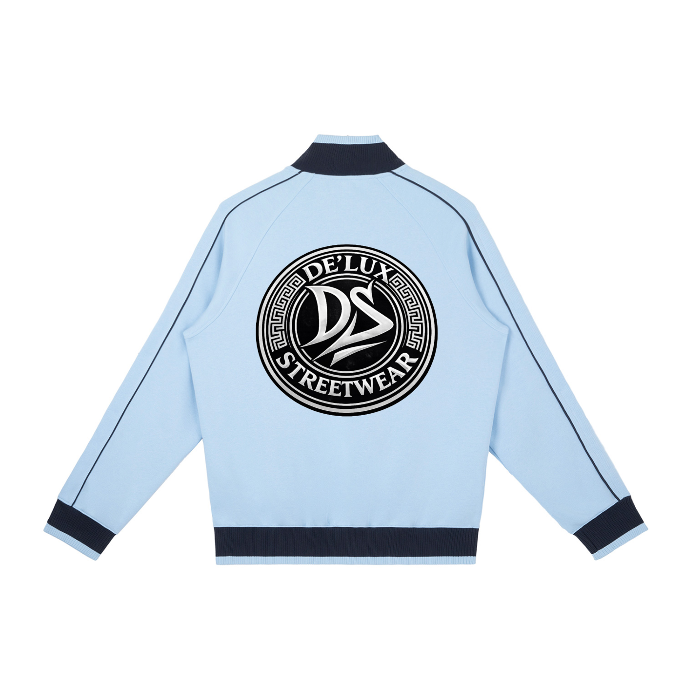 Color Block Raglan Sleeve Zip Track Jacket