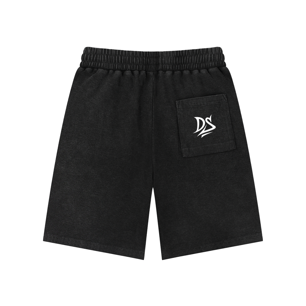 Mineral Wash Waffle Knit Shorts