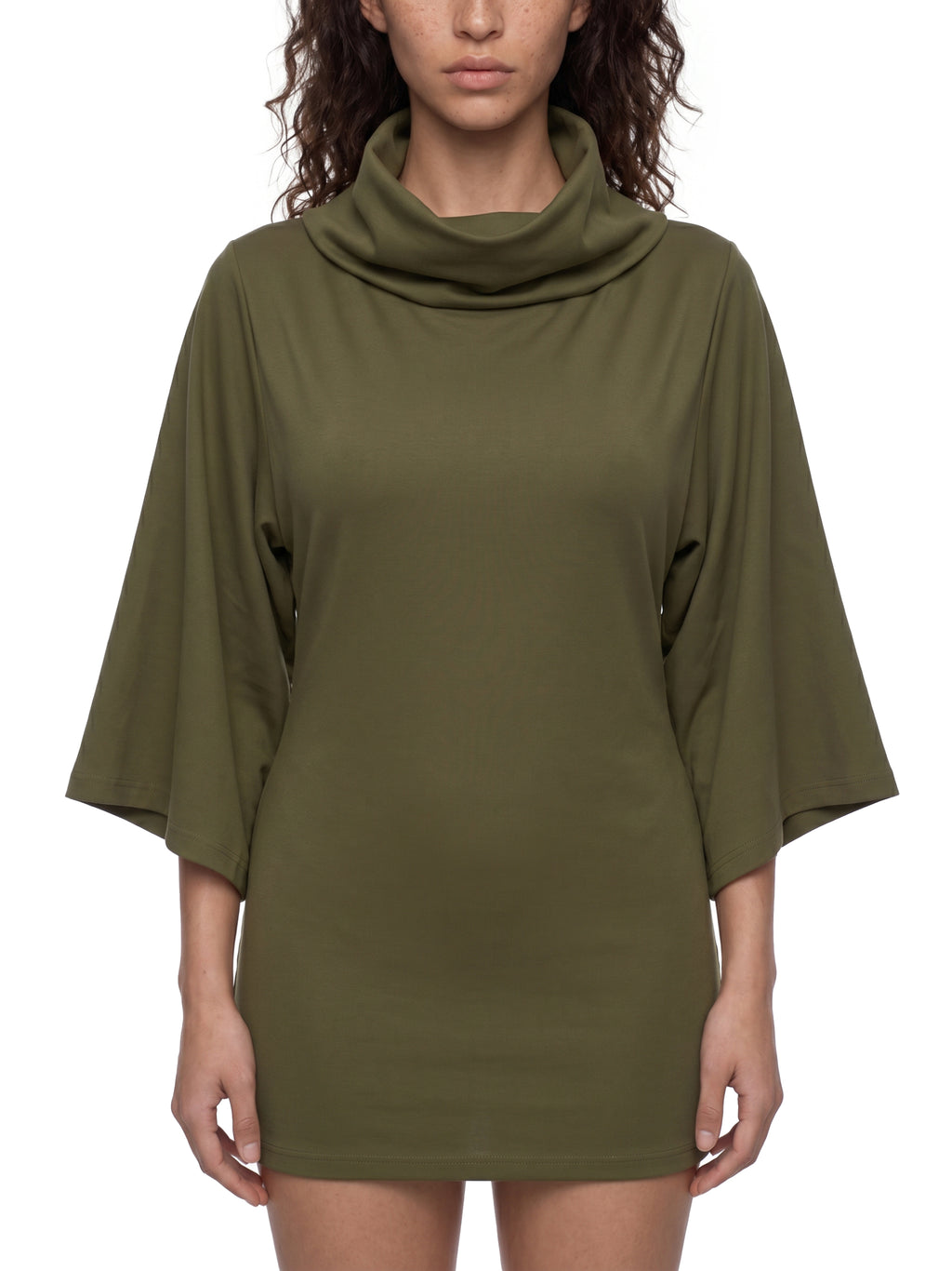 DeLuX Women’s Turtleneck Batwing T-Shirt